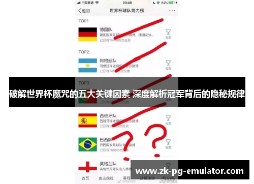 破解世界杯魔咒的五大关键因素 深度解析冠军背后的隐秘规律